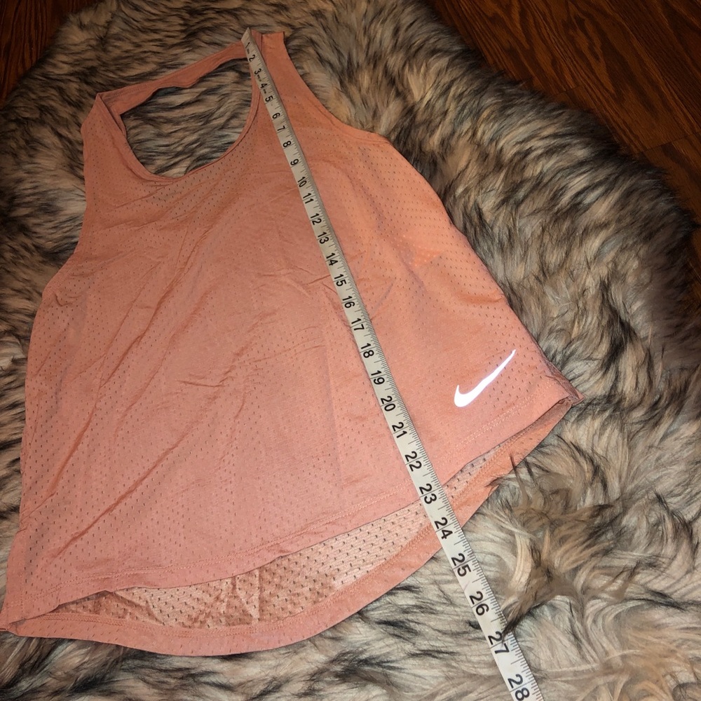 NIKE Pink Mesh Tank w/ Cut Out Back SZ XS - Picture 3 of 7